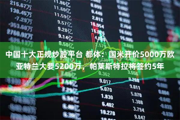 中国十大正规炒股平台 都体：国米开价5000万欧亚特兰大要5200万，帕莱斯特拉将签约5年